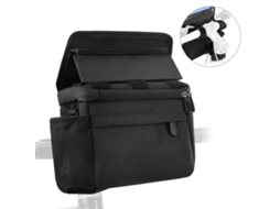 Bolsa para Guidão de Bicicleta Mali, Impermeável, com Suporte para Celular, Tela Tática para Mountain Bike