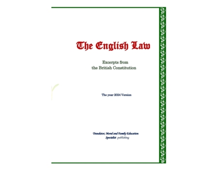 Livro The English Law, 2024 Version de Erena A Svirska-Huish (Inglês)