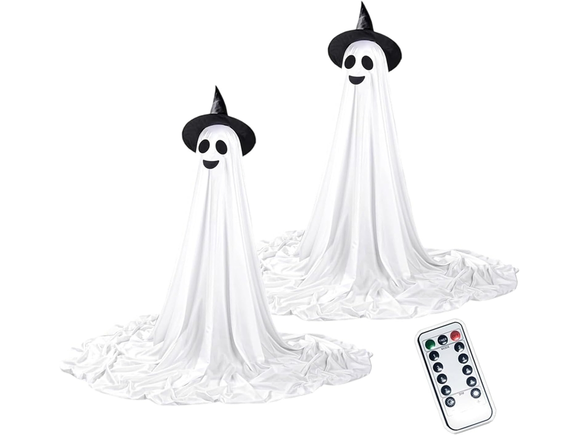 Estátua Brilhante Com Altura Ajustável Para Decoração De Halloween Em Ambientes Internos E Externos