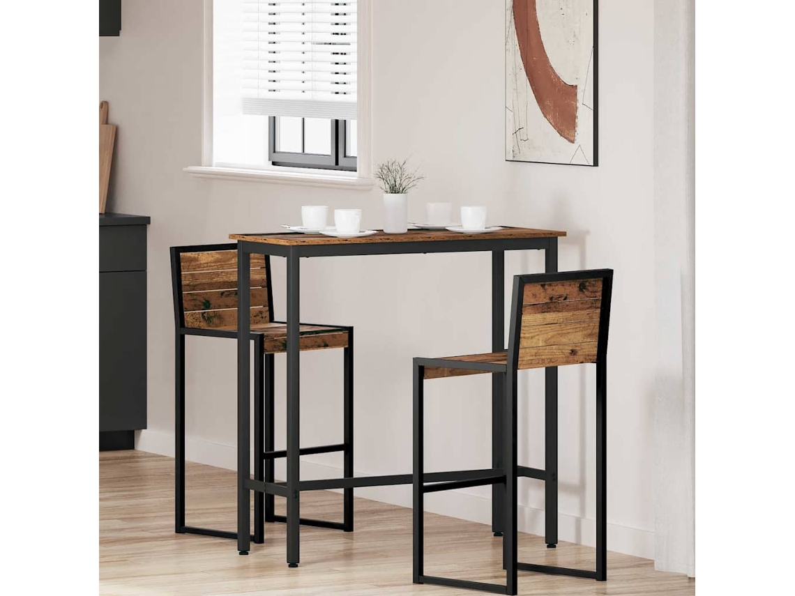 Vidaxl Mesa Madeira Antiga 100 X 40 X 100,5 Cm