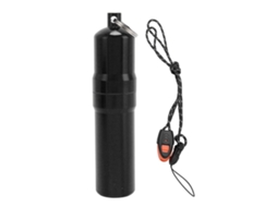 Tubo De Almacenamiento Metálico Aluminio Impermeable Para Camping Y Viajes Exteriores Negro