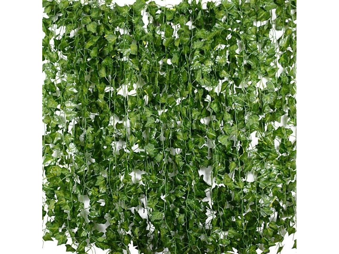 Decoração para casa - Betessin 24pcs 2m Planta artificial de hera ao ar livre Folhagem artificial falsa guirlanda interna BETESSIN