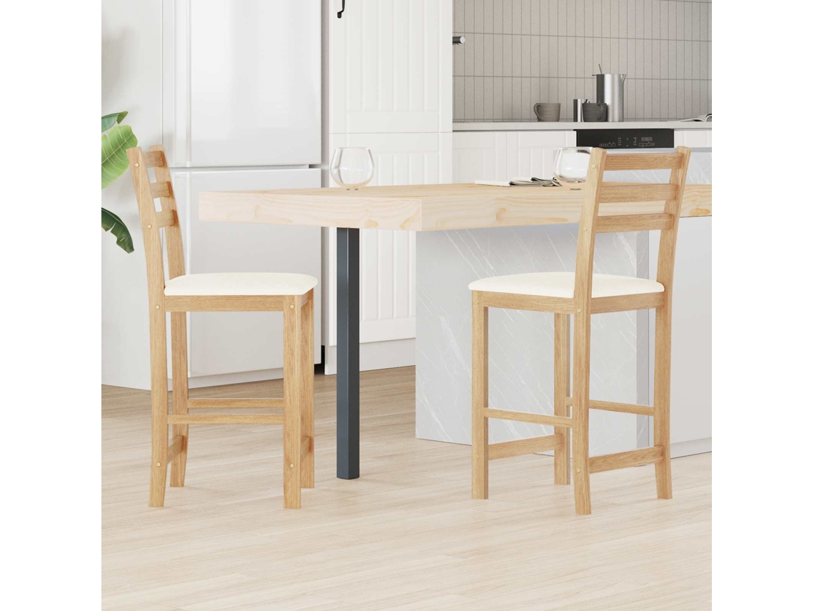 Vidaxl Cadeiras De Jantar 2 Pcs Natural 40 X 47,5 X 99,5 Cm