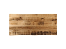 Vidaxl Tampo De Mesa C/ Borda Viva 80x40x2,5cm Mangueira Áspera Maciça