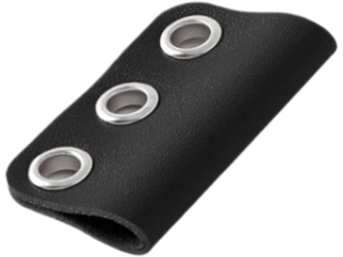 Caneta Clip Reutilizável E Removível Em Couro Pu Caderno