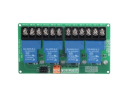 Módulo de relé de 4 canais 30A nível alto/baixo com optoacoplador de isolamento 24V para PLC e controle automático