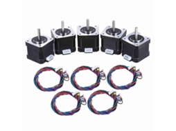 5pcs Motor de Passo Nema 17 2 Fases 1.8° 0.4n.m para Impressora 3d/cnc