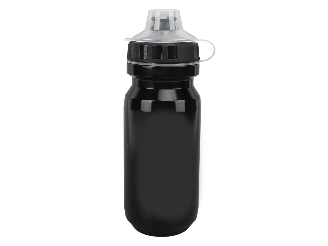 2026 botella de Agua para Bicicleta 600ml de Plástico Pp Portátil para Deportes Al Aire Libre Ciclismo Montaña Negro