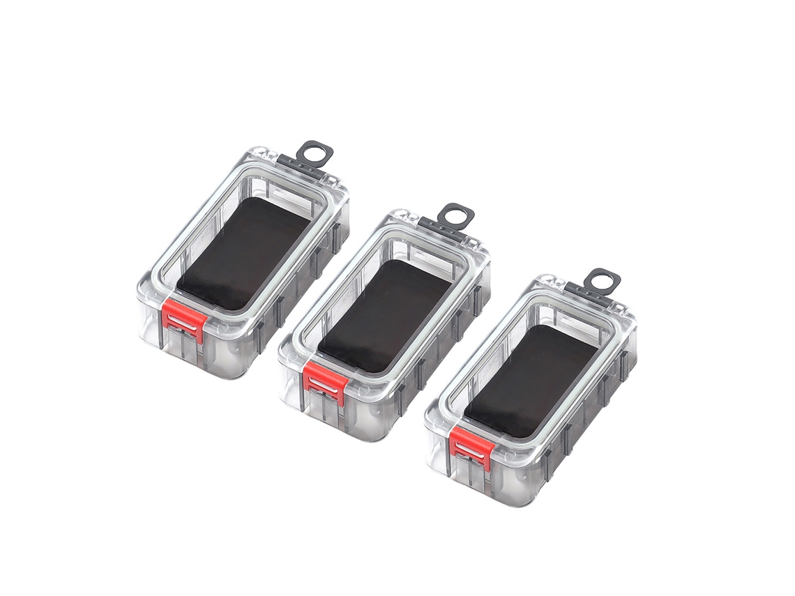 Caixa de Pesca Magnética com Luz Noturna 3pcs