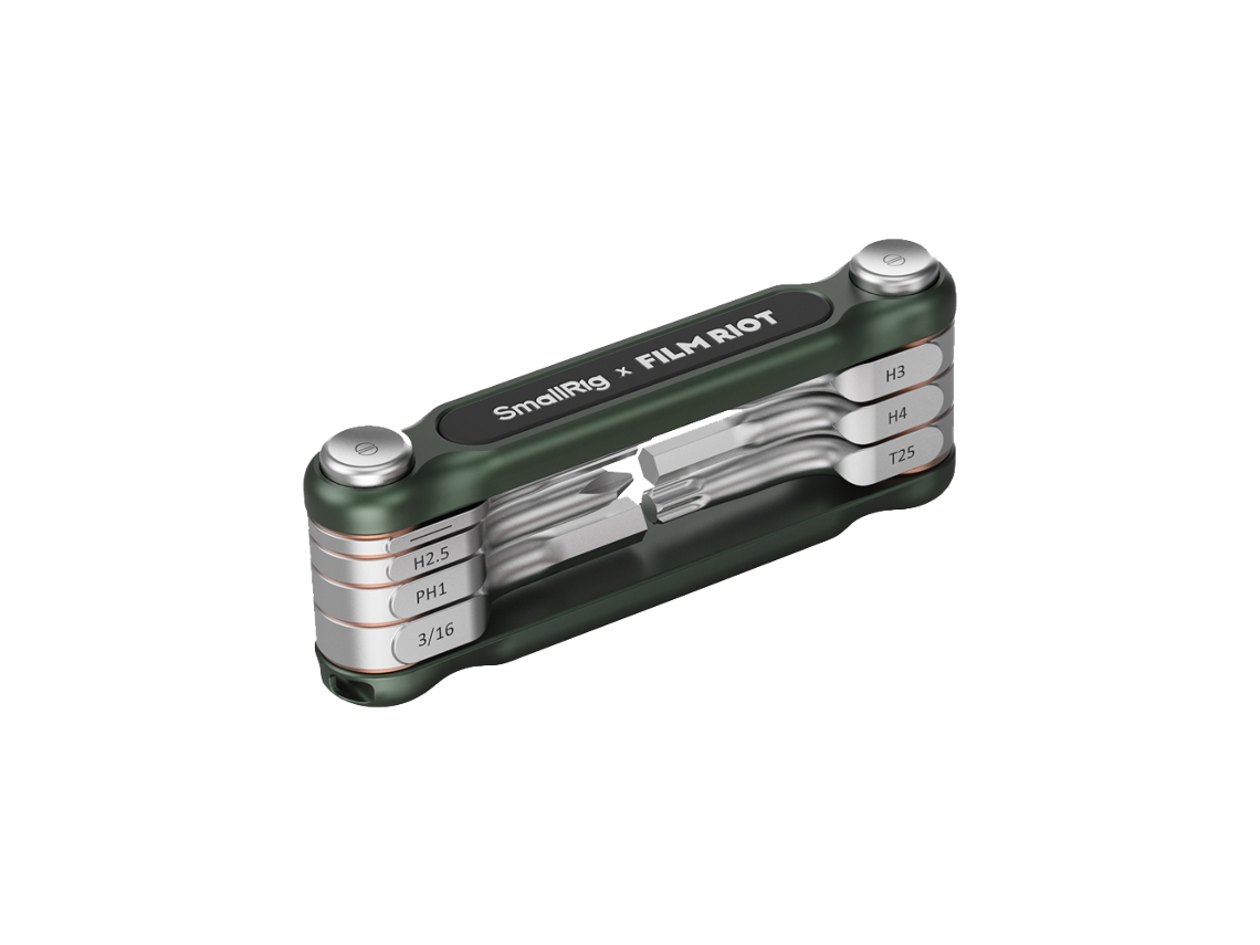 Conjunto De Chaves Dobráveis​​ Smallrig 4812 X Film Riot 7 Em 1 Com Posicionamento Múltiplos Ângulos, Verde