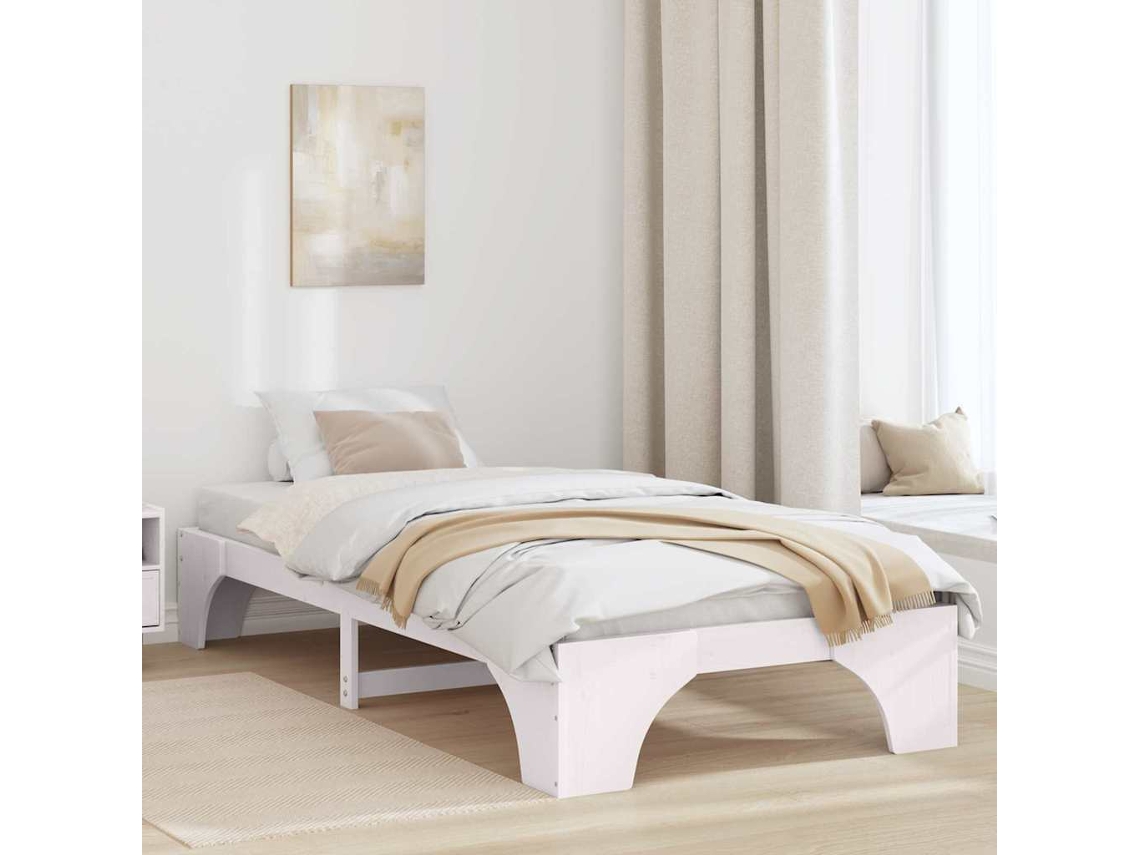 Estrutura da Cama Branco 100 X 200 Cm MAISON EXCLUSIVE