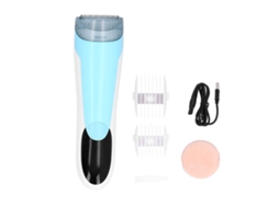Kit de máquina de cortar cabelo infantil silenciosa, sem fio e recarregável, à prova d'água.