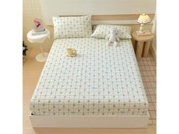 Lençol Elástico, 180*200cm, Tecido De Algodão Cru, Bolso Profundo De 30cm, Estilo Casa De Campo,para Meninas E Mulheres. Broto Hexinyigjly