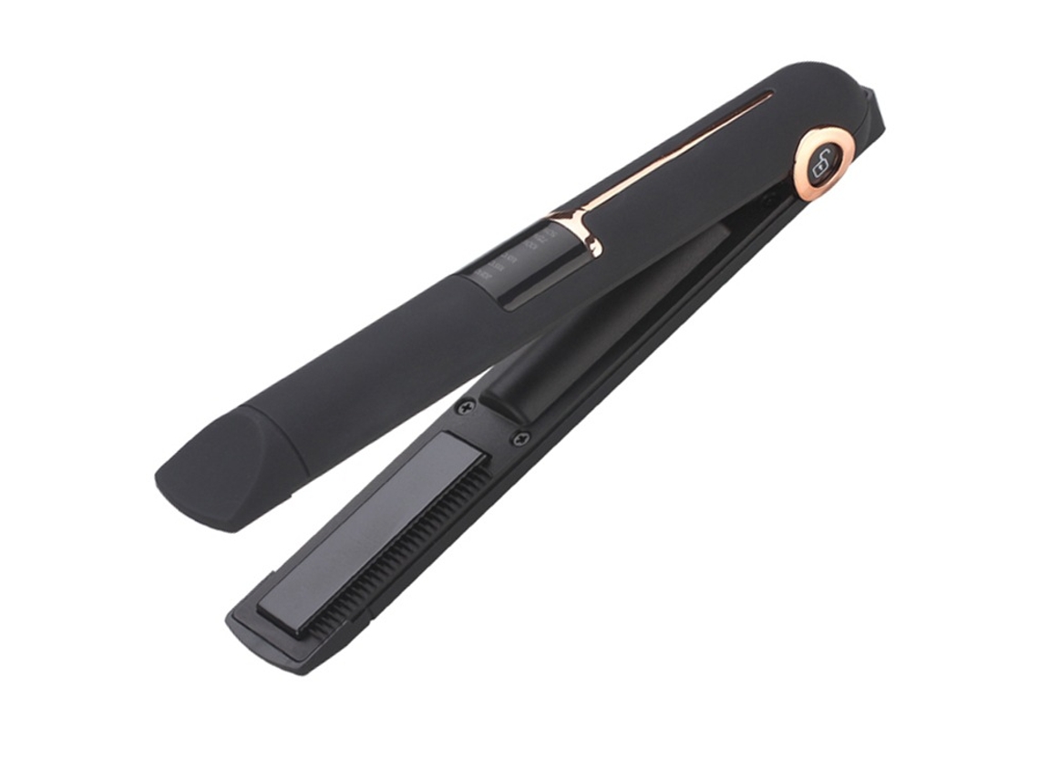 Mini Alisador De Cabelo E Modelador De Cabelo Sem Fio 2 Em 1 Usb Alisador De Cabelo Profissional Em Cerâmicapreto*