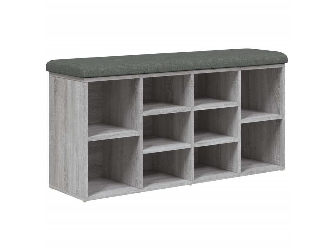 Banco Sapateira Cinzento Sonoma MAISON EXCLUSIVE em Derivados de Madeira (102x32x50 cm)