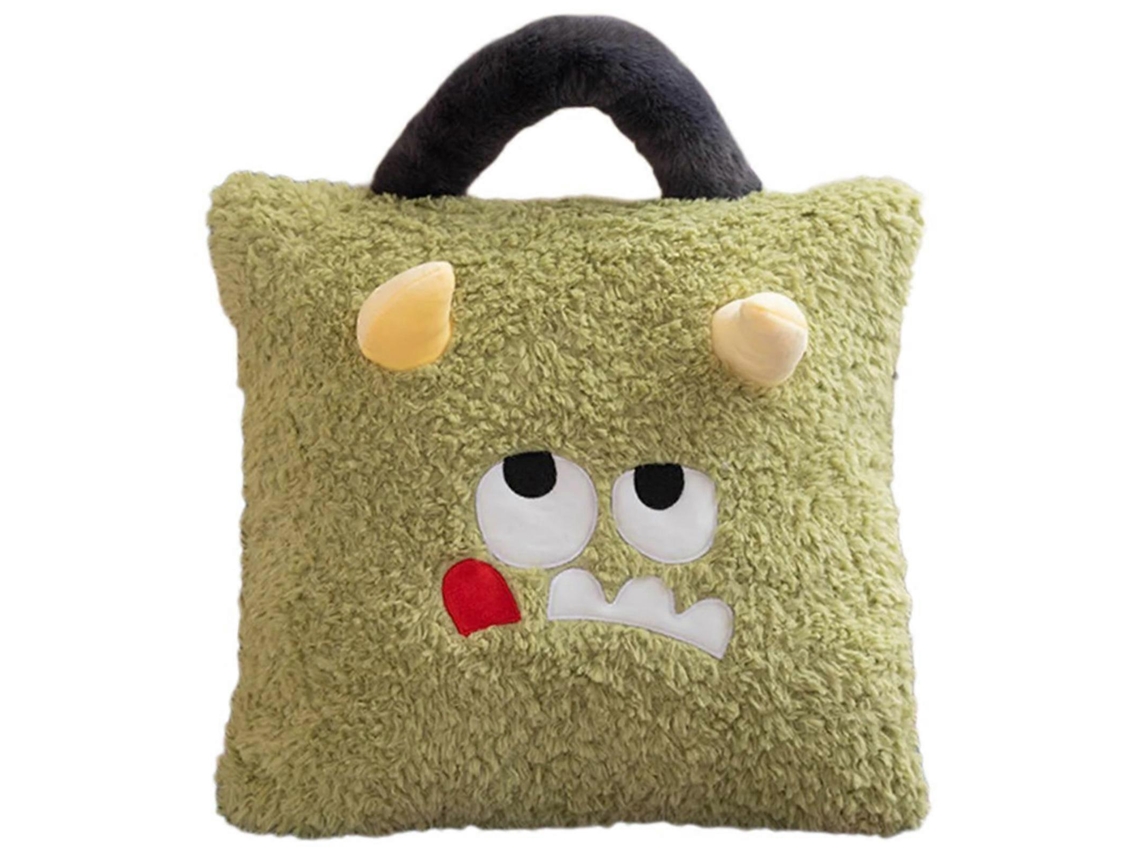 Almofada De Pelúcia Com Alça, Monstro Verde, Decoração De Casa