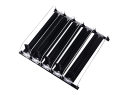 Organizador De Bebidas Para Geladeira Com Barra Ajustável 38cm Preto