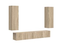 Conjunto de 3 móveis de parede para TV Carvalho Sonoma - Maison Exclusive