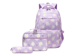Mochila Escolar com Lancheira e Estojo CUICH Grande Capacidade