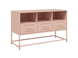 Móvel de Tv 100,5x39x60,5 Cm Aço Rosa MAISON EXCLUSIVE