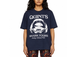 Rockinstone Jaws Movie Shark Tours Navy Adult T-shirt Size:s