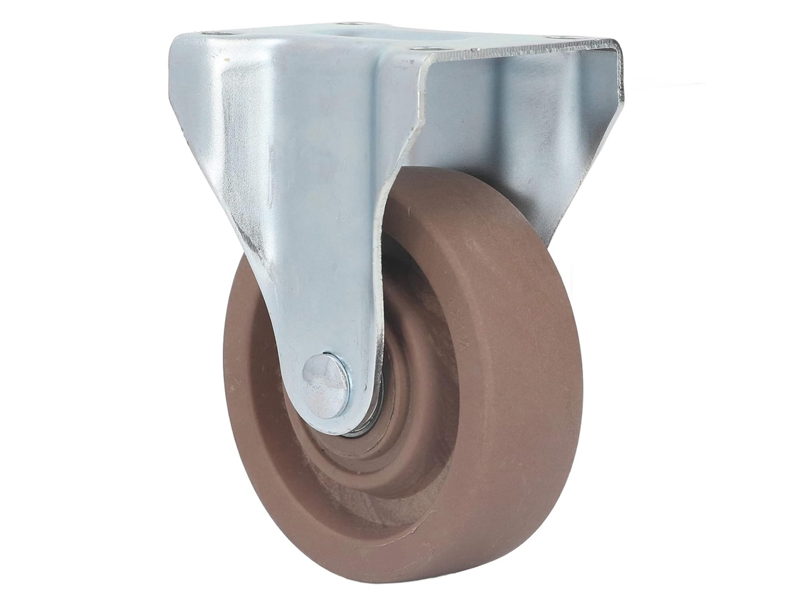 Rodízio De Nylon De 4 Polegadas Com Placa Fixa Resistente Ao Calor