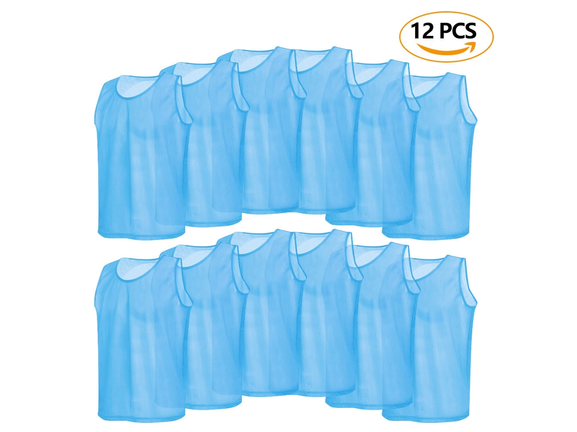 Camisetas de Treino para Crianças Colete Mesh Respirável 12 unidades S/MARCA