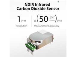 Medidor de qualidade do ar 3 em 1 com sensor NDIR S/MARCA
