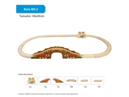 (estilo 3) Acessórios De Trilho De Trem De Madeira, Anéis De Trilho Redondos