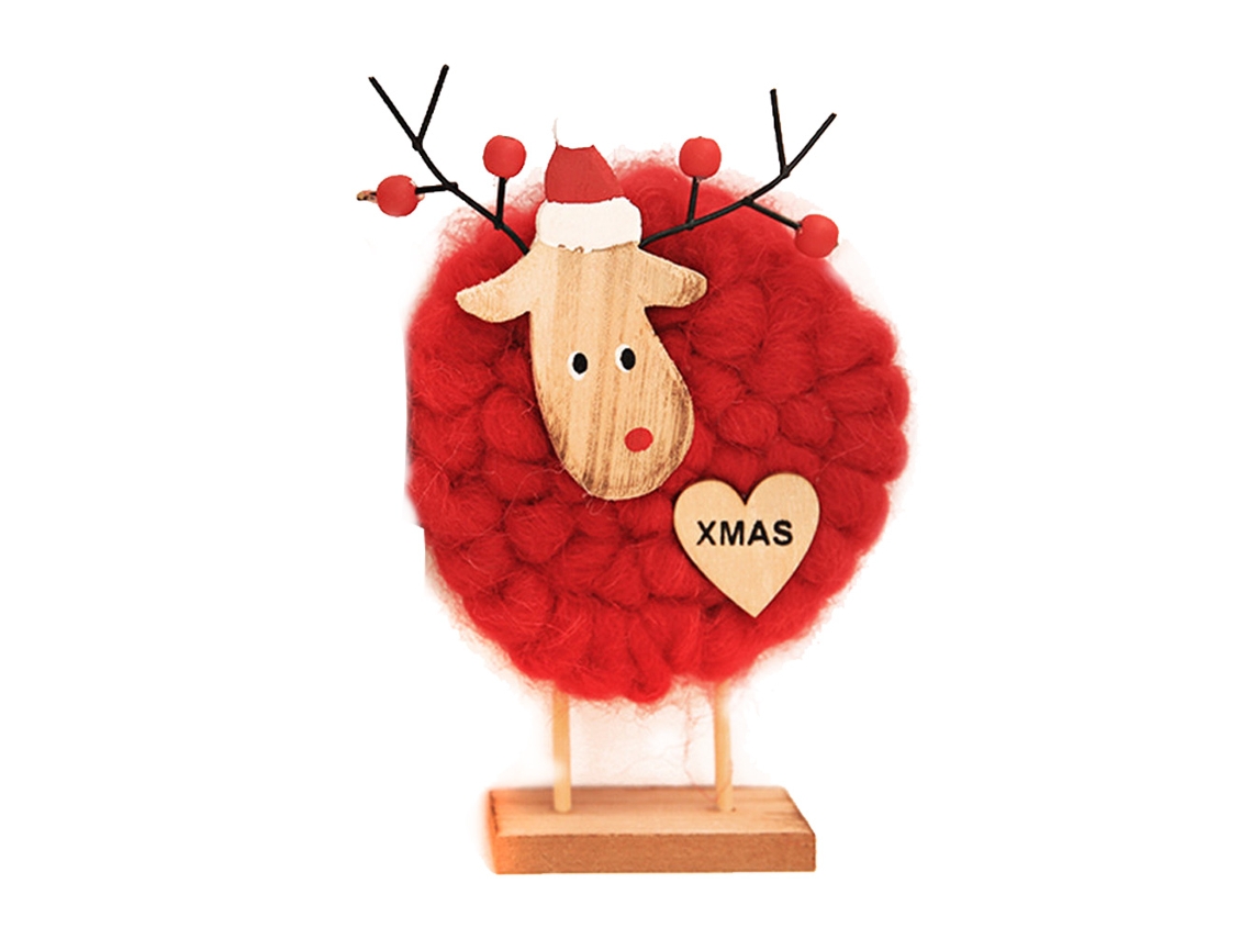 Decoração Natalina Com Boneco Elkhomina Vermelho Da Laxiscreed Para Casa E Bar Festivos