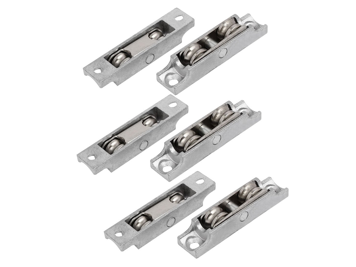 Polia deslizante de liga zincada, 68x15x15 mm, 6 peças CHABERLU