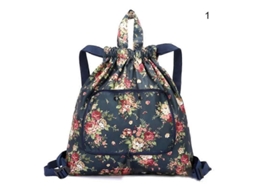 Mochila Multifuncional Dobrável E Portátil Com Estampa Floral Para Mulheres, Ideal Para Camping E Atividades Ao Ar Livre. Grande Capacidade E Des