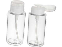 Frasco Com Bomba Dosadora Para Cosméticos Líquidos De 300ml, Pacote Com 2 Unidades, Recipientes De Viagem Para Removedor De Maquiagem.