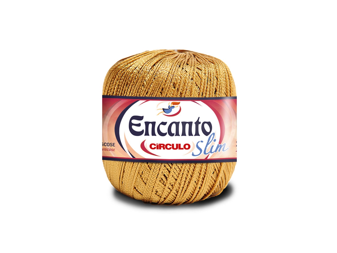 Fio De Crochet Circulo Encanto Slim 100g Ouro 7577