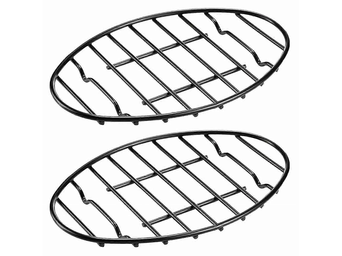Suporte Oval Para Assar 12 Polegadas Com Pés Integrados, Antiaderente - Perfeito Para Bandejas E Rega-zscy