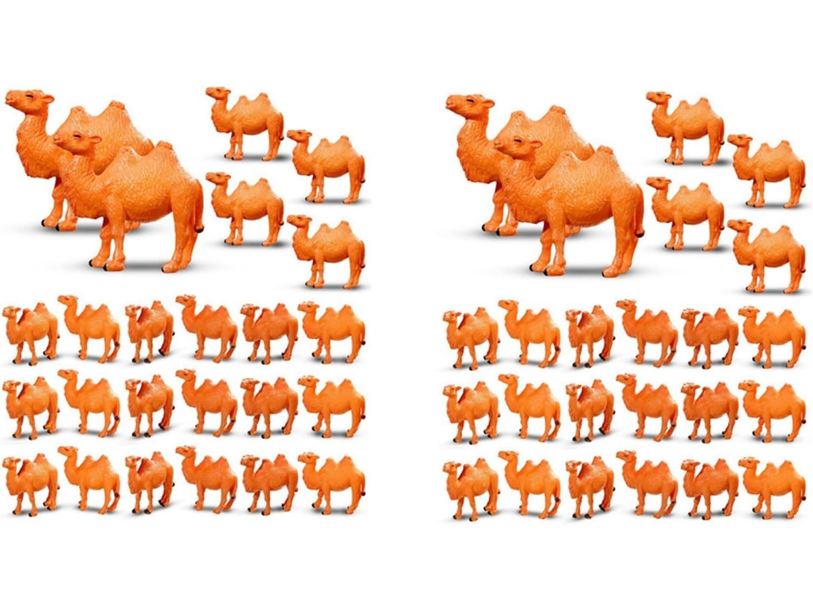 Miniaturas de 48 Camelos para Decoração de Bolos e Escritórios SFUSHOS