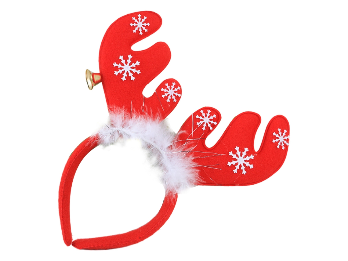 Tiara com Chifres de Rena para Festas de Natal NEVEANCE
