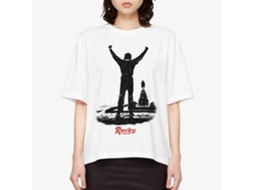Rockinstone Rocky Movie Suttle Rocky Movie White Adult T-shirt Size:xl