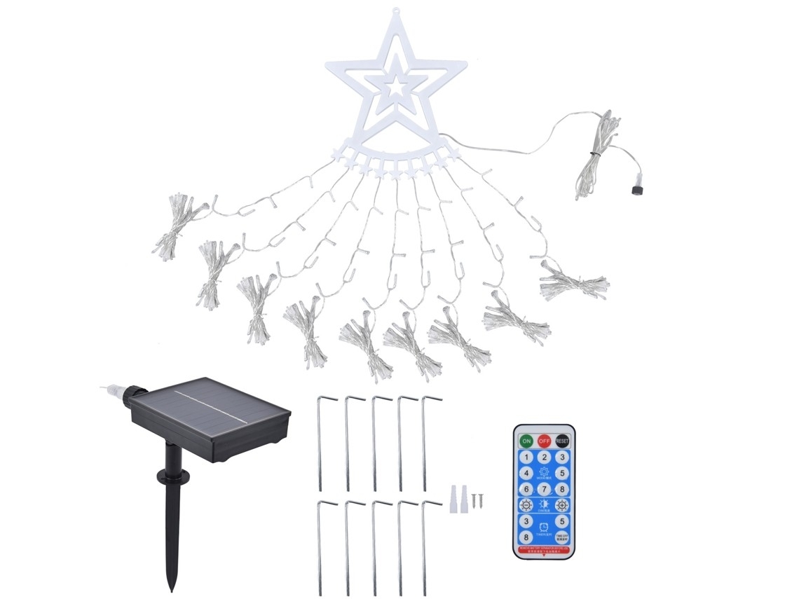 Solar-powered Led String Lights For Christmas, Wedding And Party Decorations.