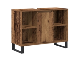 Conjunto 1 Armário De Parede Vidaxl Castanho Derivados De Madeira (80 X 33 X 60 Cm)