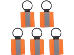 Conjunto De 5 Chaveiros Refletivos De Nylon