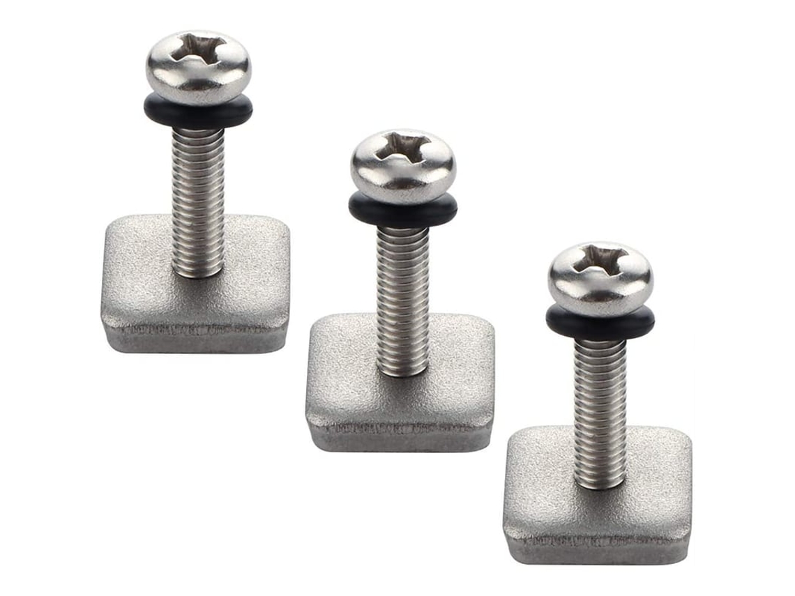 Parafuso E Placa De Aço Inoxidável 316 Para Fins De Longboard E Sup, 3 Pacotes, M4