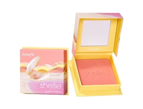 Blush em pó suave intensificador Shellie Glow, 6g Benefit