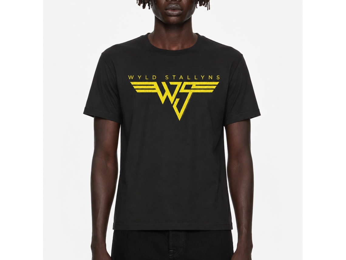 Rockinstone Bill And Ted Van Wyld Stallyns Black Adult T-shirt Size:s