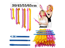 Modelador De Cabelo Macio, Mágico, Diy (30/45/55/65cm), Formato Caracol, Não Ondulado, Cachos Espirais Redondos-aquaforge