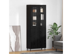 Vidaxl Buffê 2 Unid. Carvalho Preto 69,5 X 34 X 180 Cm