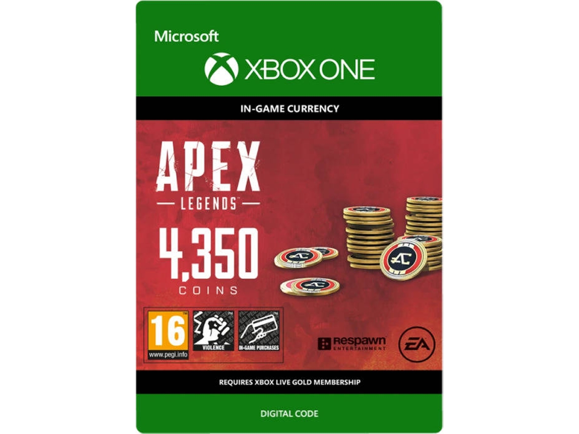 Cartão XBOX Apex Legends 4350 Coins (Formato Digital)