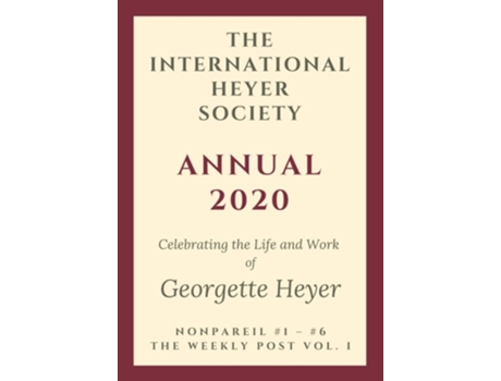 Livro The International Heyer Society Annual 2020 De Rachel Hyland (inglês)