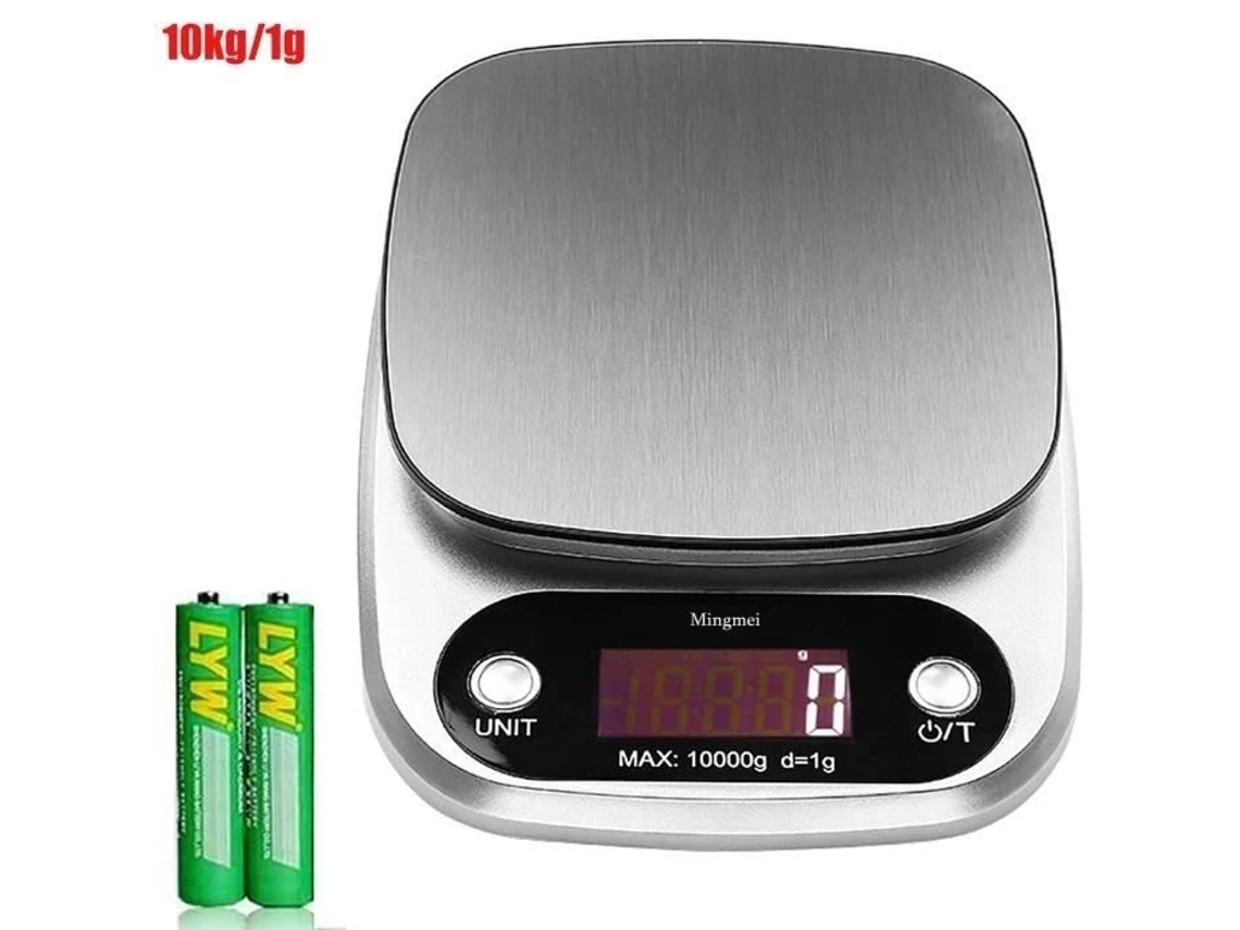 Balança de cozinha AQUAFORGE portátil, com visor LCD, 3 Kg/0,1 G