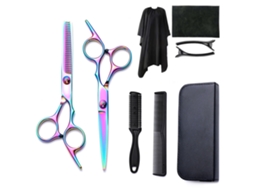 Kit De Tesoura De Corte Cabelo, 9pcs Ferramenta Profissional Para Corte De Cabelo, Para Cabeleireiros E Uso Doméstico Cuich